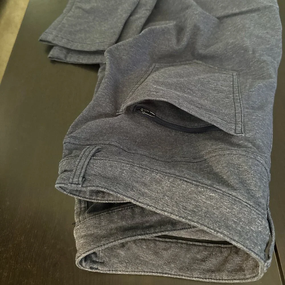 Men’s Lululemon ABC Pant Slim Tech Canvas 36x43 (TALL) Heathered Black - Picture 6 of 9